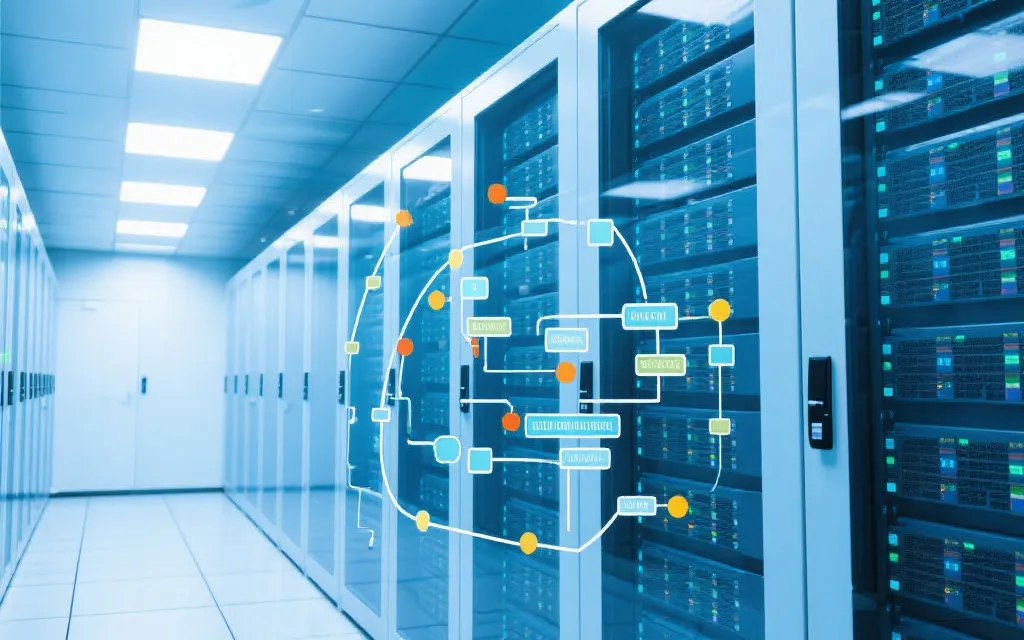 安全高效的数据中心与归档流程示意图